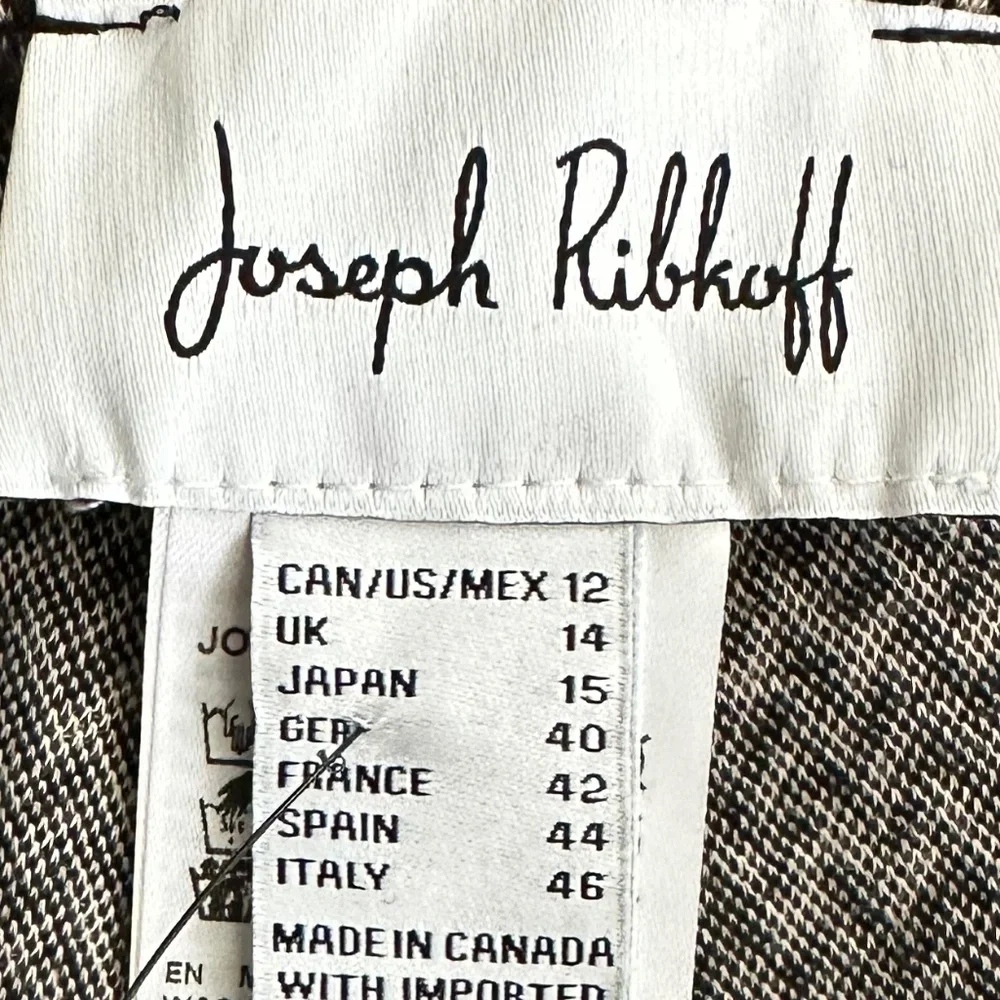 Joseph Ribkoff Slim Fit High-Rise Straight Leg Trousers 12 Office Stretchy NWT - Picture 6 of 14